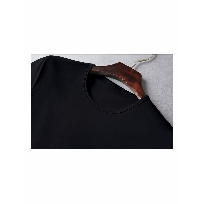European sizes Men's Short-Sleeve T-Shirt, Stylish Letter Print, Casual Crew Neck, Breathable Sport Top, Comfortable, Fashionable Streetwear