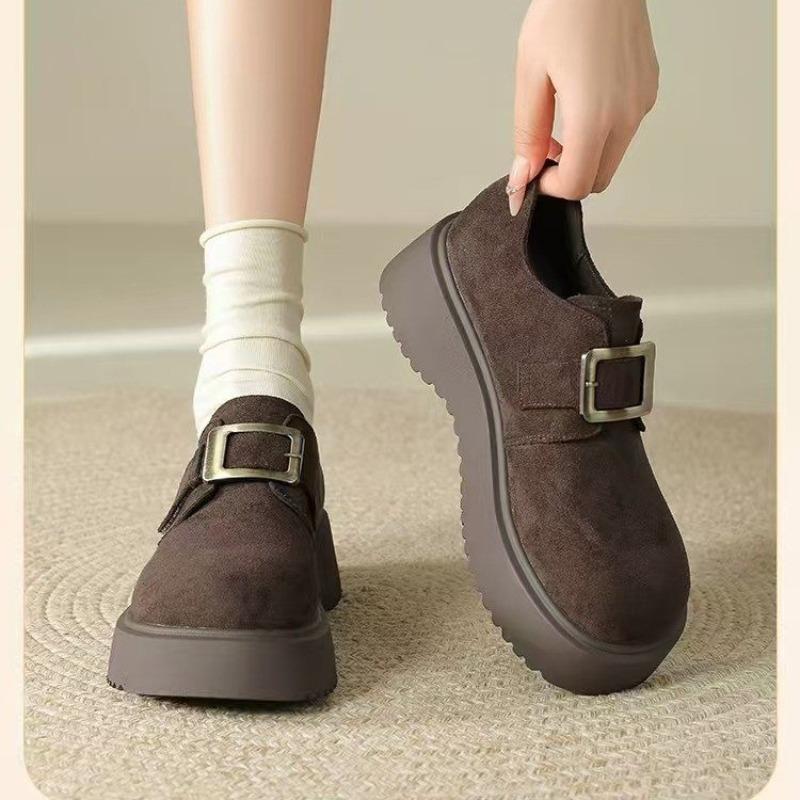 Fashion Fashion Platform Women Flats Shoes Designer Elegant Buckle Sneaker 2025 New Autumn Cozy Shoes Running Casual Zapatillas De Mujer