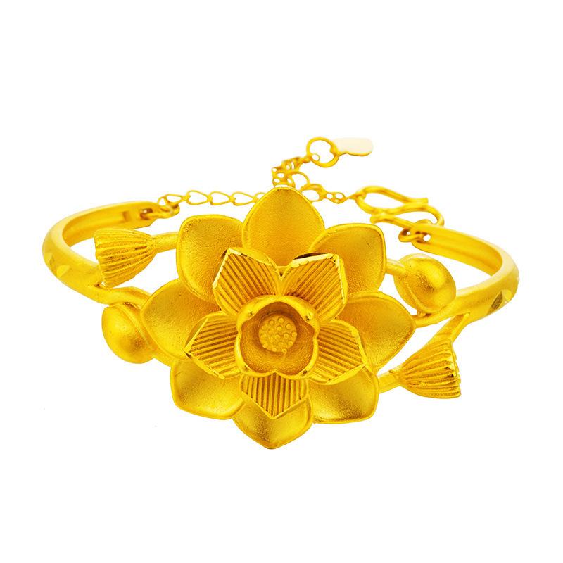 New Multi-layered Petal Flower Lotus Grand Opening Jewelry Bracelet