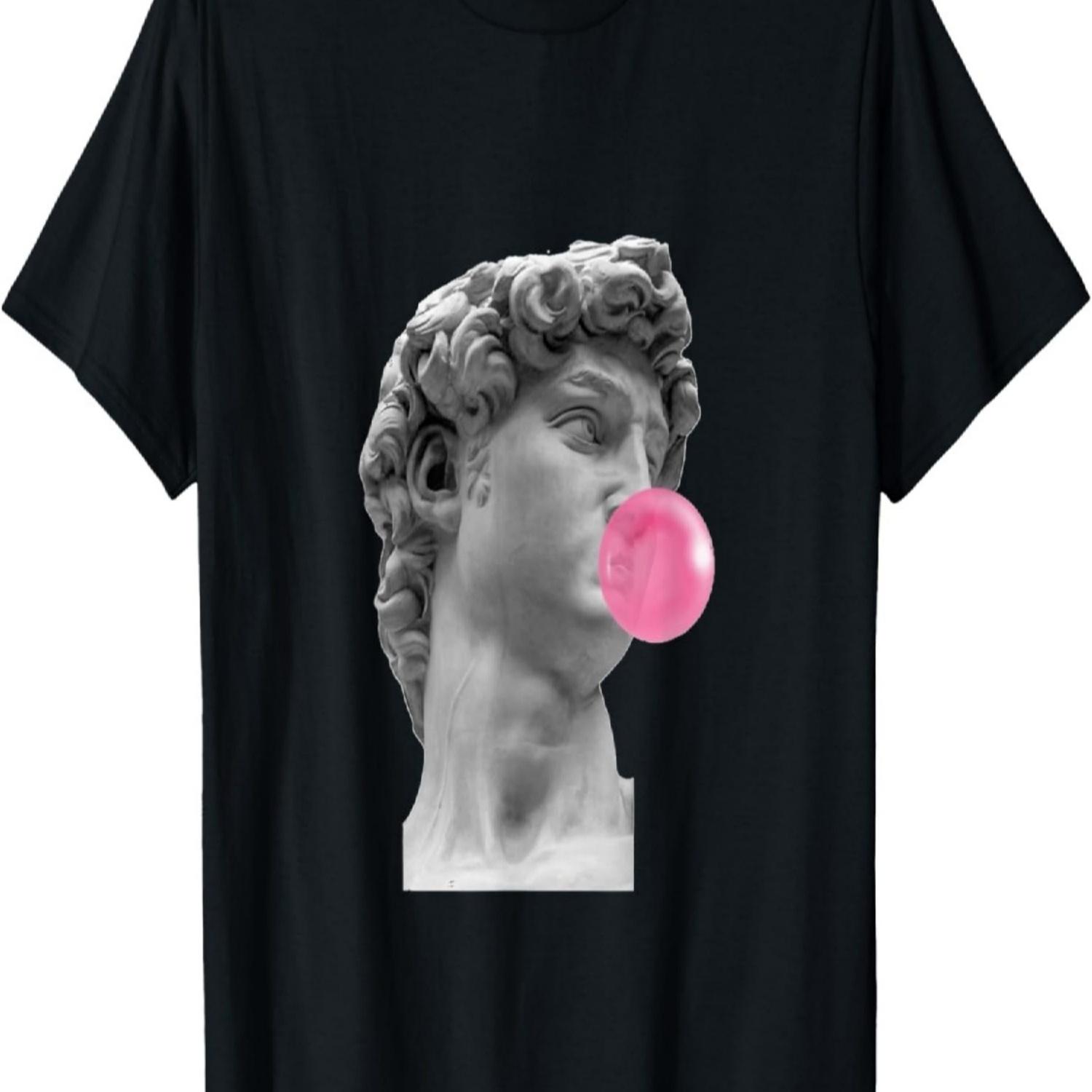 Статуя Давида Микеланджело, Футболка с капюшоном  Статуя Давида , мужская футболка S чёрный