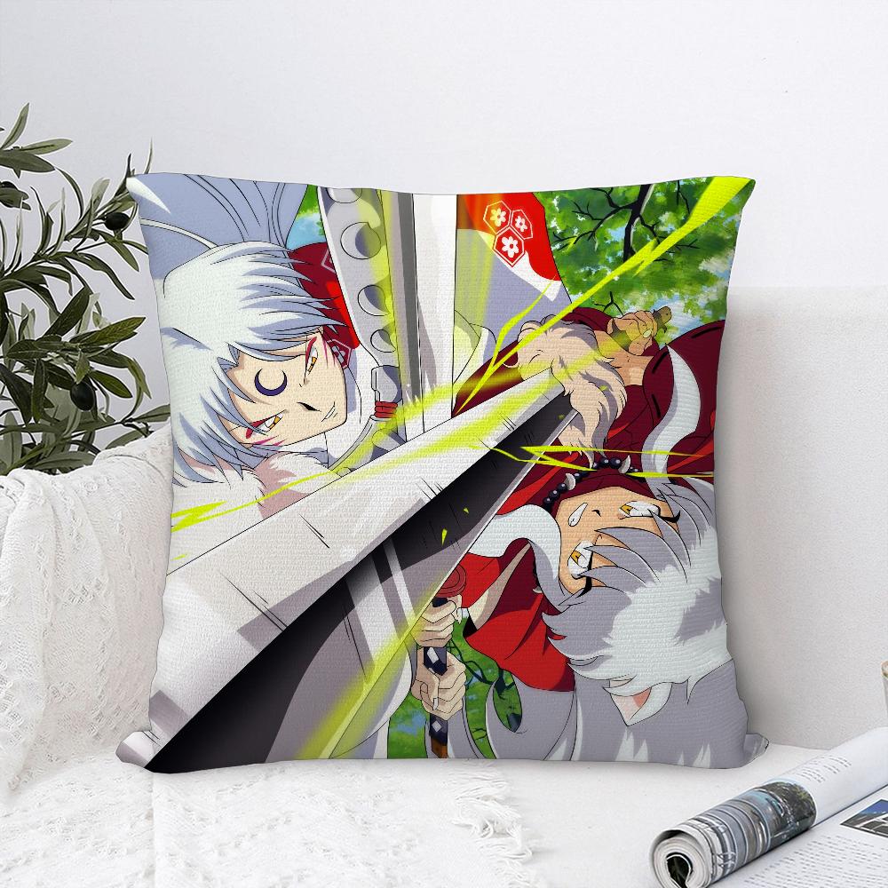 Anime I-InuYashas Pillow Case Sofa Decorative Home Double-sided Print Plush Square Throw Pillow Covers Cushion Decor Cover