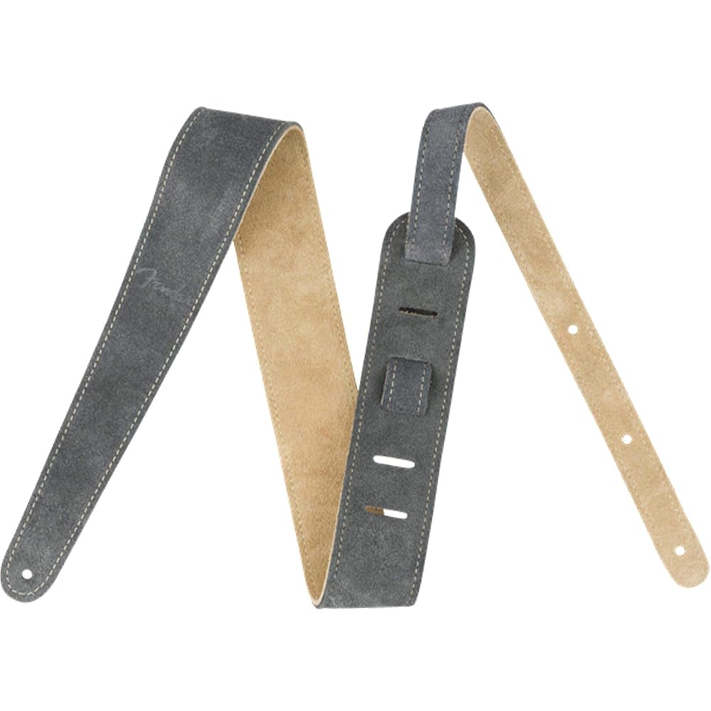 [Fender] Strap 2” Suede Strap, Gray/Tan, Reversible