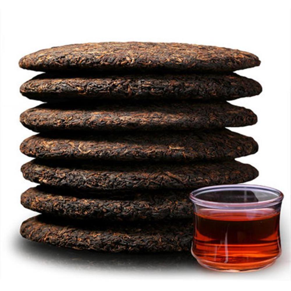 Yunnan Puerh Tea 357g Ripe Menghai Spring Cooked Seven Cake Green Food