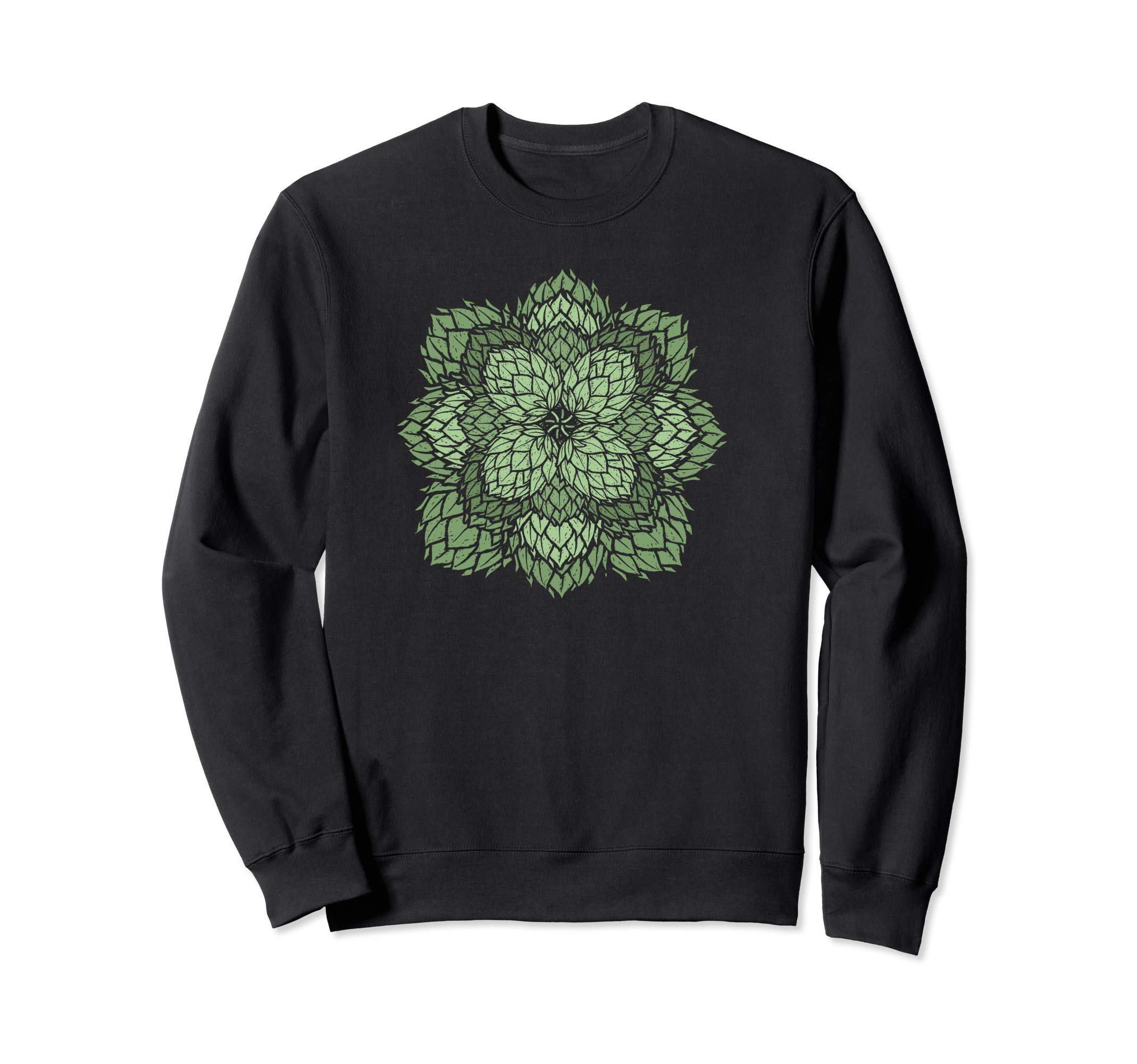 

Hops Mandala - Beer Lover Kaleidoscope Fractal Graphic Sweatshirt