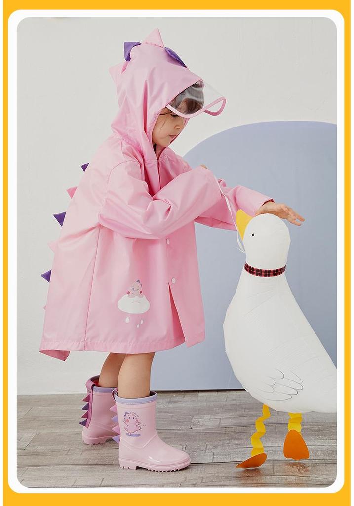 Stivali da Pioggia Leggeri per Bambini con Dinosauri - Antiscivolo, Impermeabili, Stile a Mezza Gamba per Ragazzi e Ragazze, Nuovo Design 2025 Molto Venduto