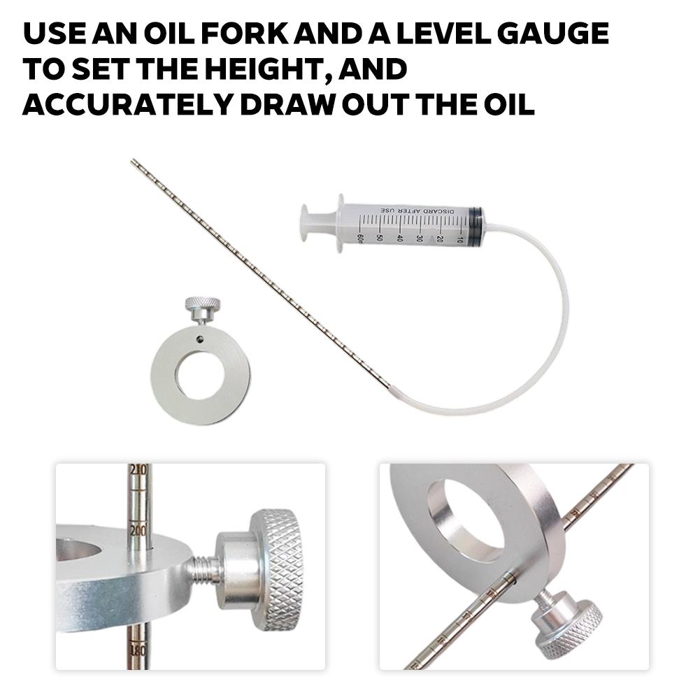 60ml Universal Motorcycle Fork Oil Level Meter Adjusting Tool Bike Oil Level Measurement Device