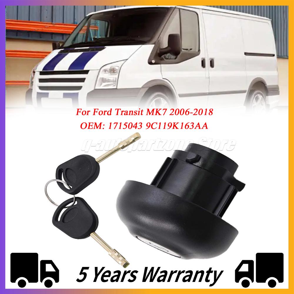 1715043 New Anti Theft Diesel Fuel Cap Lock With 2 Keys Kit For Ford Transit MK7 2006-2018 9C119K163AA Fuel Tank Caps3