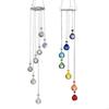 Colorful Crystal Wind Chimes Suncatchers Wall Hanging Ornament for Window and Garden Wedding Decoration Prism Pendants P9YB