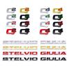 3D Metal Q2 Q4 Letter Badge Rear Giulia Stelvio Trunk Emblem Car Stickers For Giulia Stelvio Car Styling Accessories