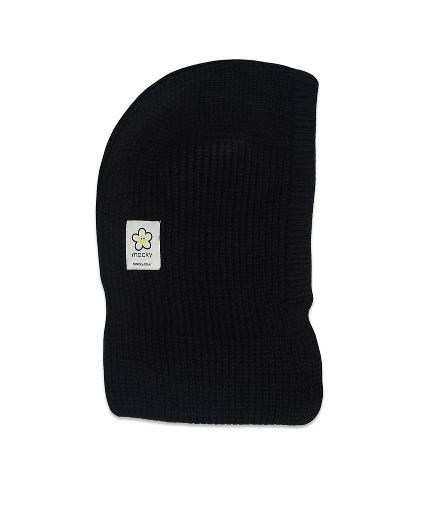 MACKY Millie Mini Button Balaclava Black