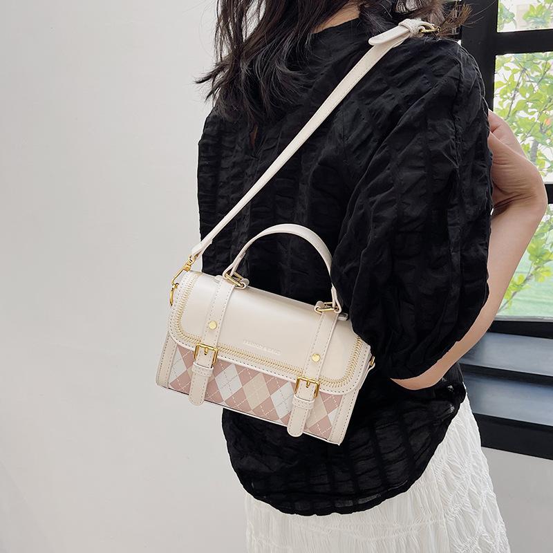 

2025 осень новая женская сумка модная сумка с бриллиантами текстурная универсальная сумка через плечо и мессенджер женская сумка 20*8*12