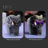 Halloween Skull Candle Light Decoration Spooky Skeleton Statue Tabletop Decor for Outdoor Yard Graveyard Halloween Party Supplies