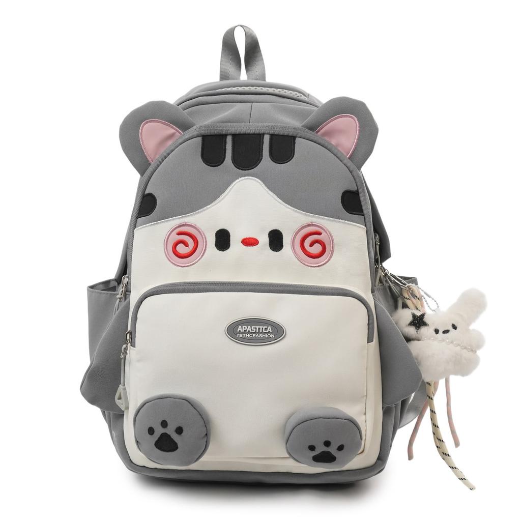 Schoolbag cute cartoon backpack female junior high school student primary school girl Korean version college style cat backpack class schoolbag female