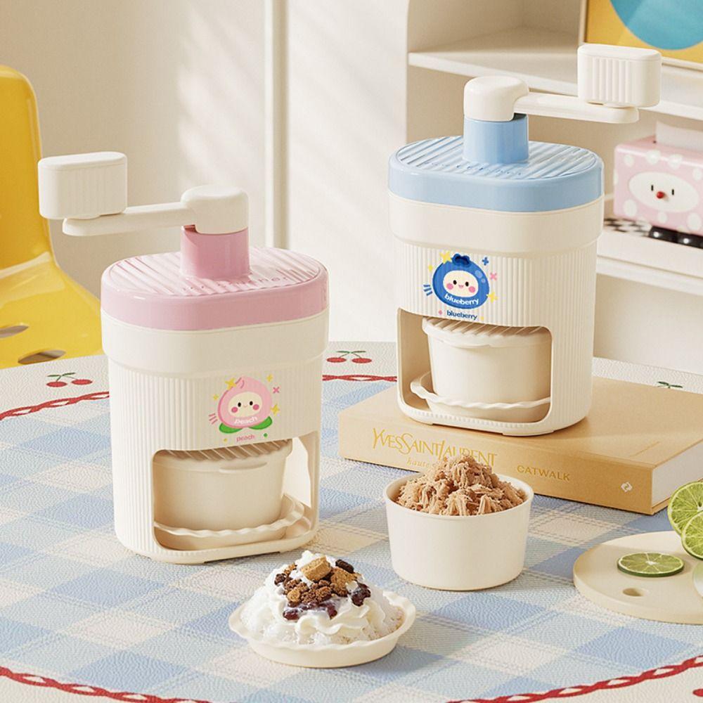 Mini Design Ice Crusher Portable Shaved Ice Maker Manual Ice Shaver Household Use