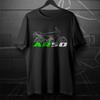 Black Men's and Women's T-shirt For Kawasaki AR50 1981-1997- Motorcycle