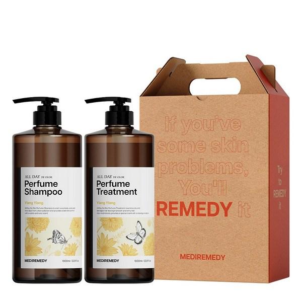 

Medie Muddy Perfume Shampoo+Treatment Gift Set Ilang Ilang, 1 комплект, набор популярной корейской косметики