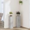 VidaXL Plant Stands 2 Pcs Concrete Grey Engineered Wood, Flower Stand, Plant Pot Stand, Stand of 852936