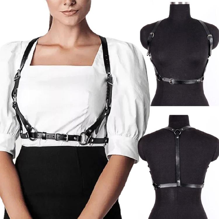 Gothic Corset Belt Body Harness Strap for Women Role Play Costume Accessories