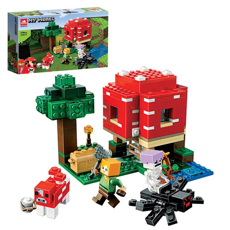 Minecraft Das Pilzhaus Set Bausteine Spielzeug Für Kreatives Denken