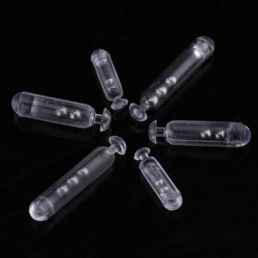 30pcs Transparent Durable Fishing Rattles Shake Fishing Lures Insert Tube Attract Fish