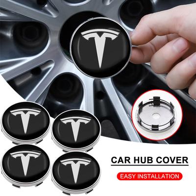 4Pcs Car Wheel Center Cover Car Hub Caps Accessories For Model 3 2022 Y X S Cc3 Cybertruck 2021 Y Juguete Roadster Coil 4