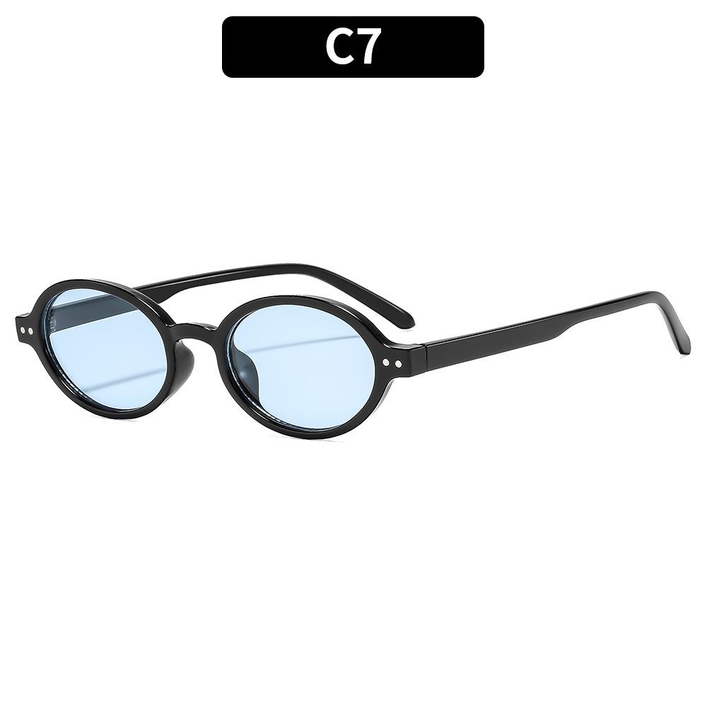 Retro Oval Sunglasses Women Vintage Chic Sunglasses High-End Glasses Uv400 Sunglasses For Trendy Street Outdoor Travel