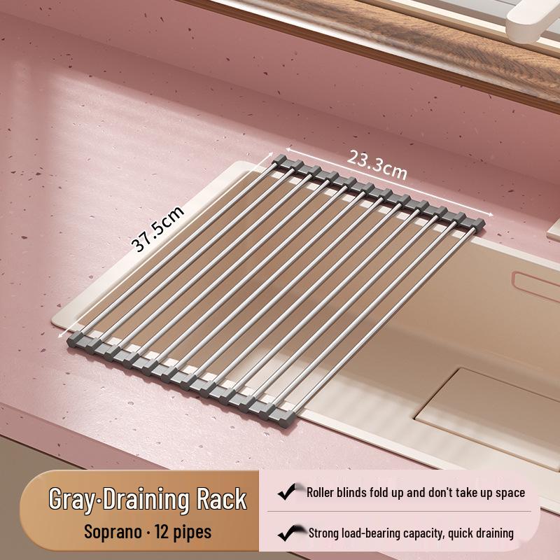 Складная кухонная сушилка для посуды с теплоизоляционной подкладкой.