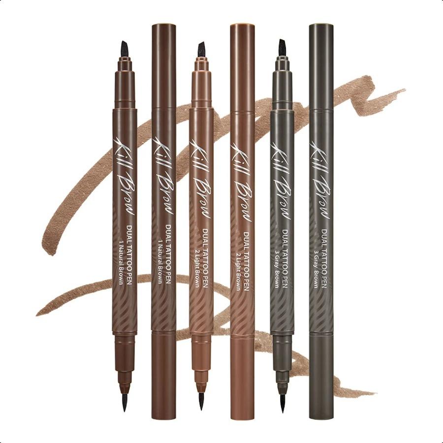 CLIO Kill Brow Dual Tattoo Pen Special Set 001 Natural Brown