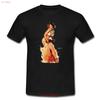 Unisex Retro T-Shirt Vintage Hawaiian Hula Girl Ukulele Pinup Hawaii Hawai 50er Jahre Vintage Gewaschen Lässig Mode Herren