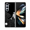 For Samsung Galaxy Fold 6 Case Cool Space Animal Clear Hard Phone Cases for Galaxy Z Fold6 5G 2024 Back Cover Zfold6 Shells Capa