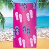 Pastel Starfish Beach Towel, Light Peach Background Quick-Dry Microfiber Pool Towel