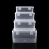 Rectangular Transparent PP Storage Box with Double Buckle