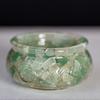 Resin Filled Natural Crystal Wealth Bowl With Handcrafted Decor For Home Gift Giving