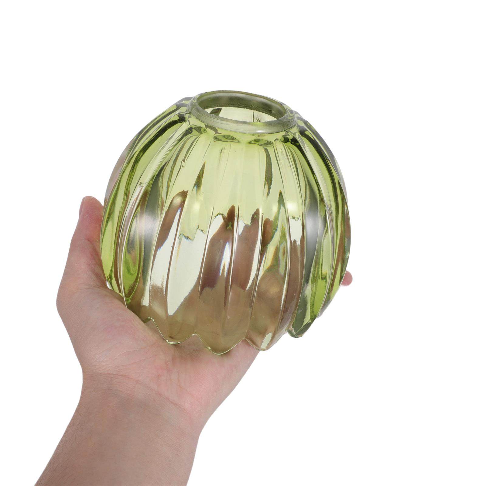 

Hole 42mm Tulip Lamp Shade Glass Lampshade Transparent Dark Green Replacement Flower Shade For Table Pendant Wall Floor Lamp