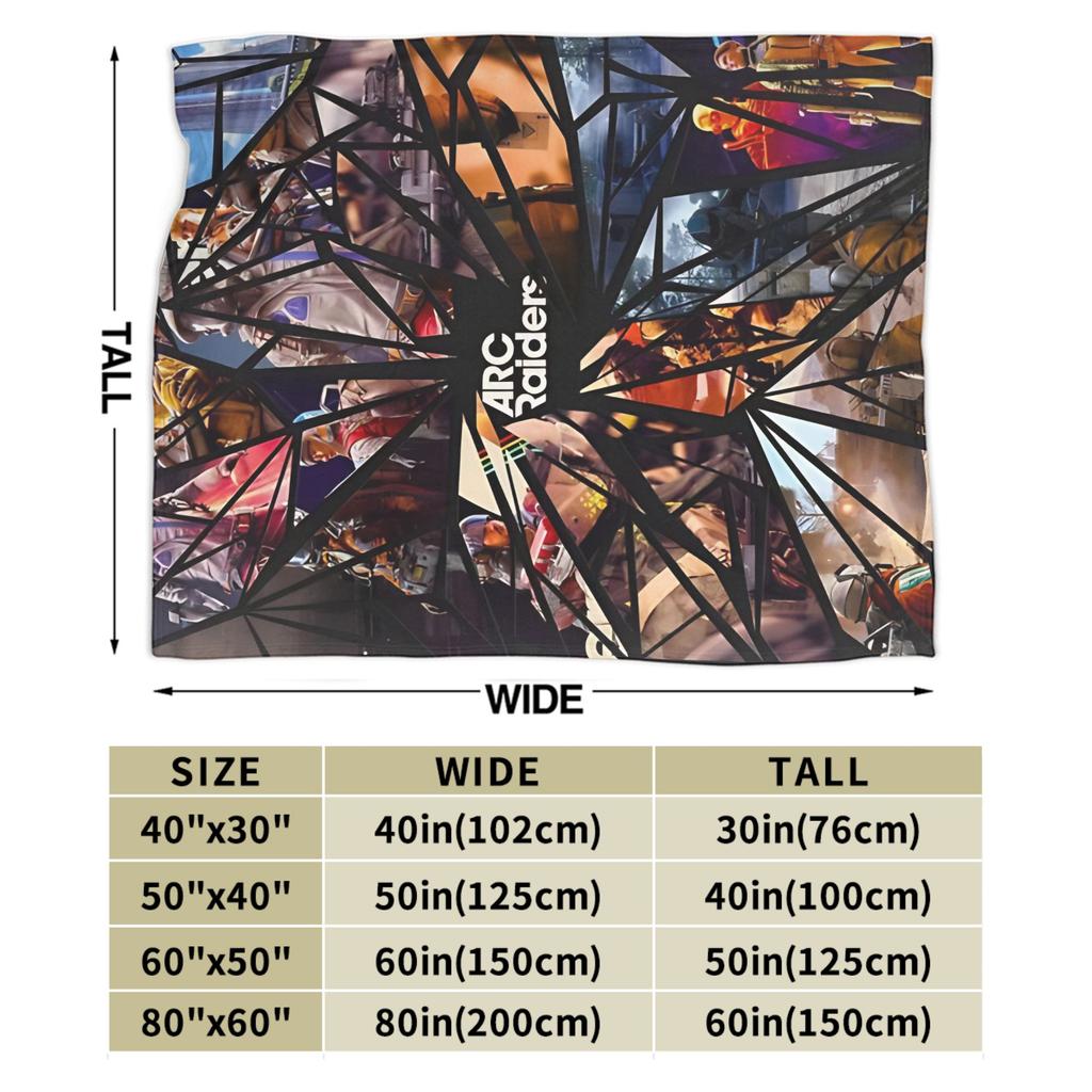 Arc Raiders Game Gift Blanket For Men Women Cozy Soft Throw Blankets for Sofa 50x60 Inches Multi-size