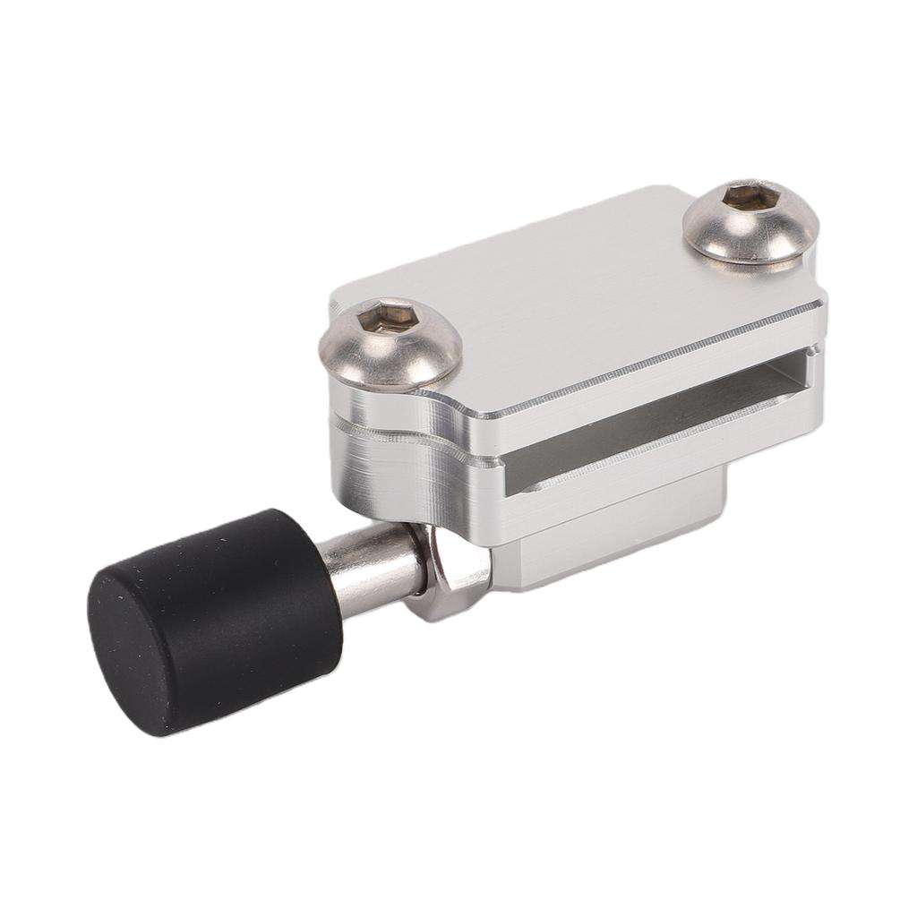 Race Clutch Pedal Stopper Plate Universal Billet Aluminum Alloy Clutch Pedal Bracket Crank Adjustable Silver