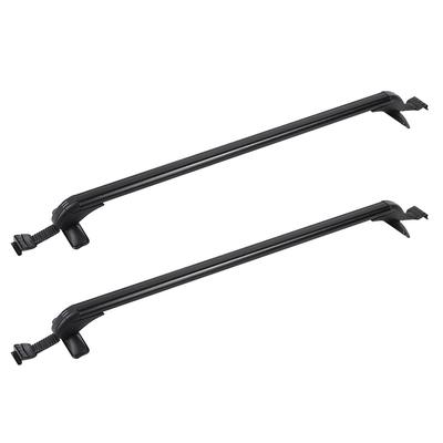 2x Aluminum Car Top Luggage Luggage Roof Rack Carrier with 2 Buttons, Hvy Duty Roof Rack Compatible with Most Vehicles