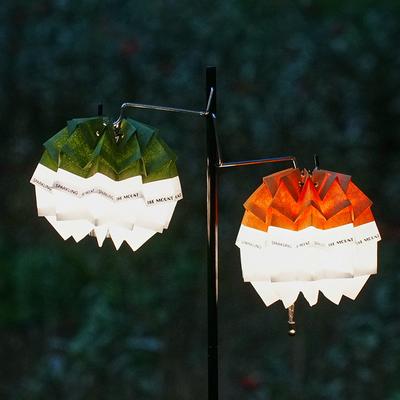 Abat-jour en papier pomme de pin avec corde pour lampe de camping extérieure Étanche Pliable Kit DIY d'abat-jour pour lampe de camping extérieure