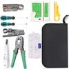RJ45 Crimping Tool Cable Tester MultiFunctional Network Cable Kit Home Repair Tools RJ11 Crimp