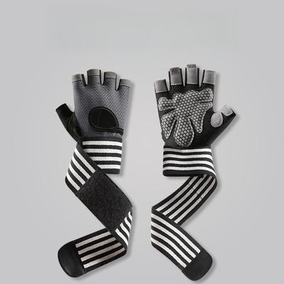Male Breathable Non-slip Wrist Protection Gym Weightlifting Dumbbell Female Half Finger Sports Outdoor Cycling Fitness Gloves