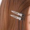 20-60pcs Women's Metallic Silver Fashion Hair Clip For Daily Wear Street Fixed Hair Pin Professional Ladies Salon Curl Hairclip