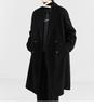 Men's Long Wool/Down Lapel Winter Coat