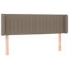 VidaXL LED Headboard Bedroom Furniture Double Bed Accessory Head of Bed Frame Interior Taupe 3123476