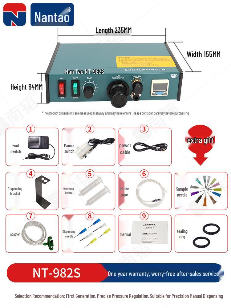 Nan Tao 982 Automatic Pneumatic AB Glue and Silicone Dispensing Machine