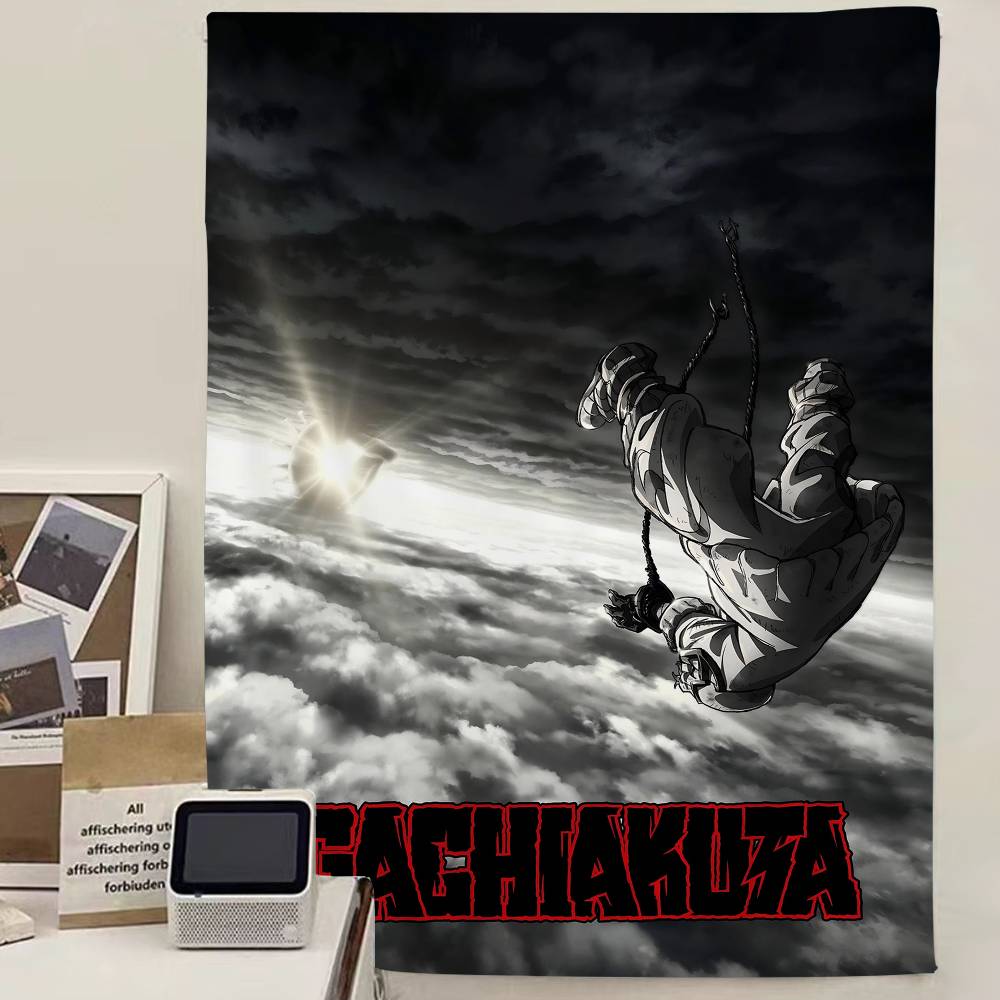 Anime di Combattimento Soprannaturale Giapponese G-Gachiakuta Appeso Arazzo Boemo Appeso Tarot Tappeti da Parete Hippie Stanza Studenti Arazzo Giapponese