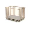 WEBABY - Foldable Wooden Baby Playpen 70 X 100 Cm CALI Raw Beech - 70x100