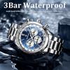 Neue Herren Quarzuhren Luxus Chronograph 30M Wasserdichte Armbanduhren Herrenuhr Reloj Hombre