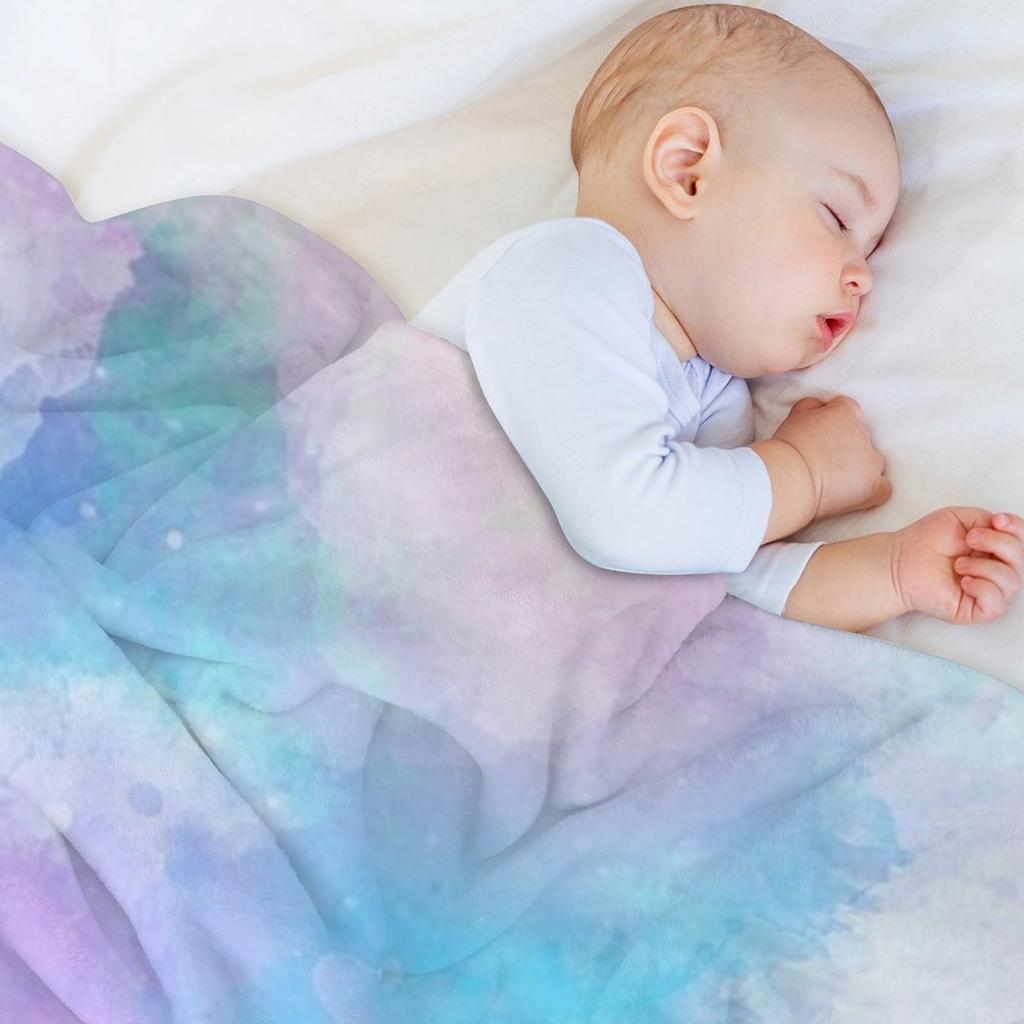 Magic Castle Watercolor III Throw Blanket Heavy To Sleep Soft Plush Plaid Flannel Fabric Winter Beds Blankets
