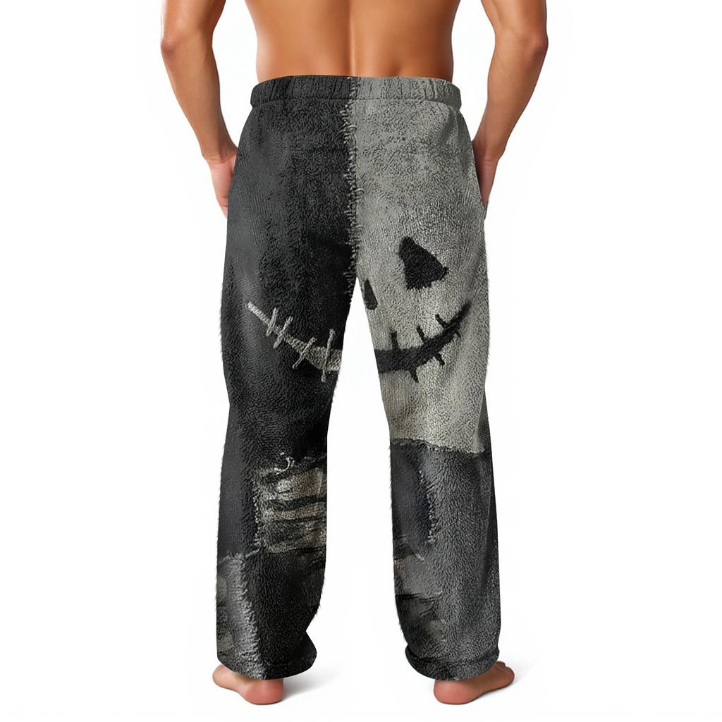 Men's Allover Printed Home Pants Sleeping Pajama Pants Long Pants Pajama Pants