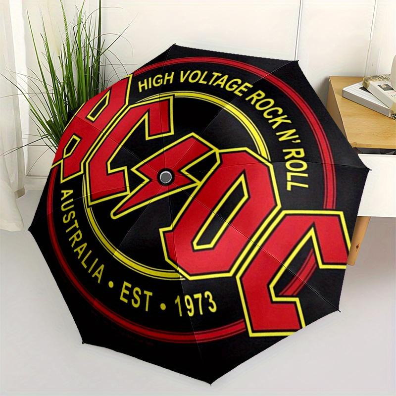AC/DC Rock N Roll Футболка Зонт   Милый зонт с милым дизайном, Портативный 3-складной компактный зонт для мужчин и женщин, S330